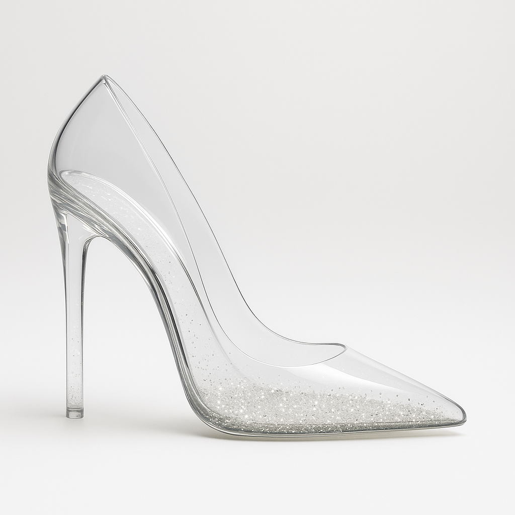 ZIANMI Stardust Pump – Transparent Glitter Heel (Limited Edition)