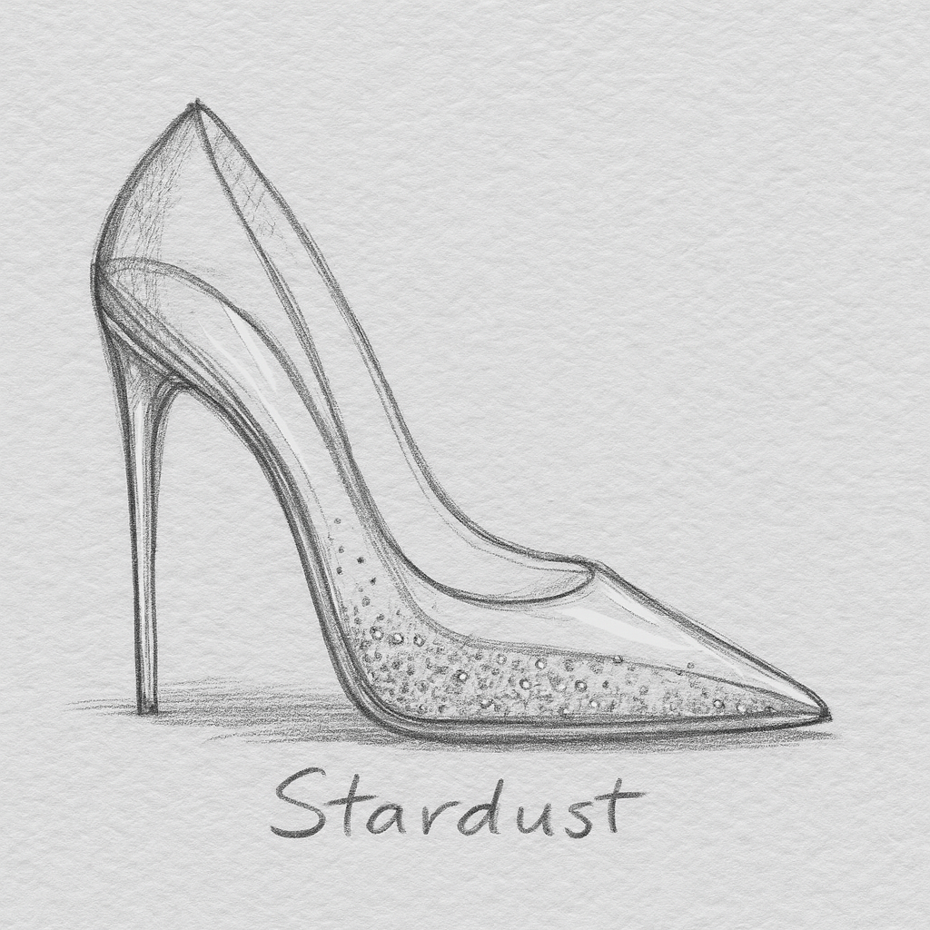 ZIANMI Stardust Pump – Transparent Glitter Heel (Limited Edition)