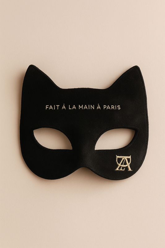 ZIANMI Black Suede Cat Mask – Limited Edition