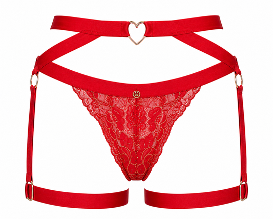 ARTIFACT IIOX VALORE Signature Lace Harness Brief – Scarlet Red