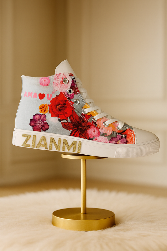 ZIANMI Couture Sneakers – French Etching, Italian Finishing