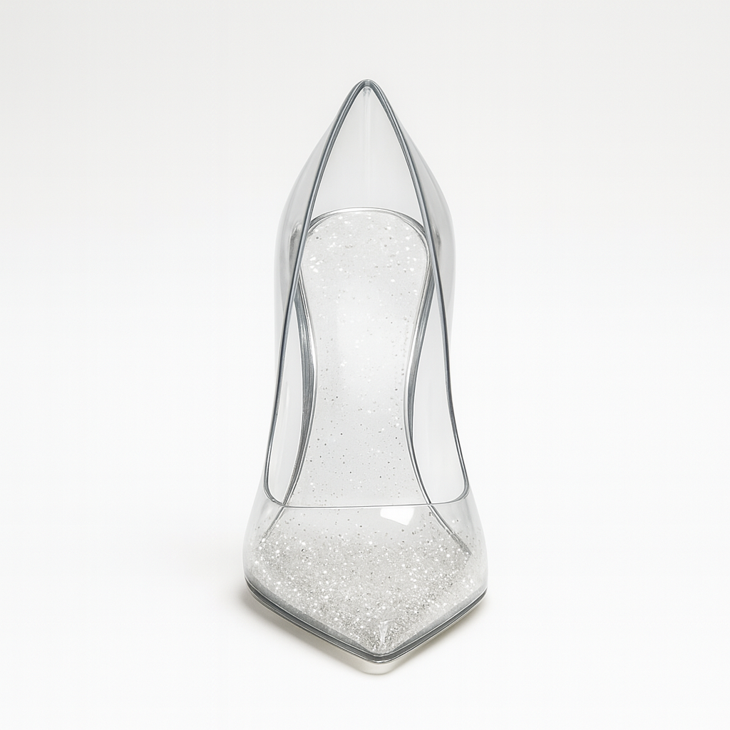 ZIANMI Stardust Pump – Transparent Glitter Heel (Limited Edition)